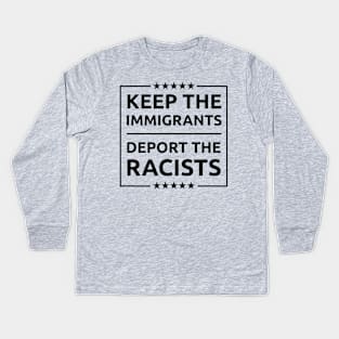 IMMIGRANTS LIVES MATTER Kids Long Sleeve T-Shirt